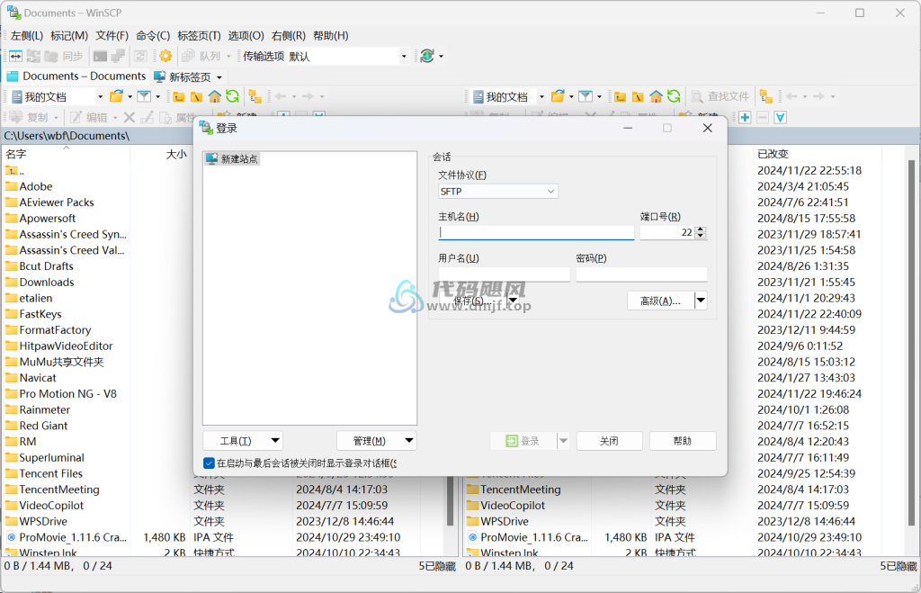 图片[1]-WinSCP(SSH客户端) v6.3.5 便携中文版-代码飓风