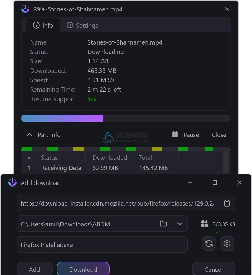 图片[2]-AB Download Manager(下载工具) v1.4.1 绿色版-代码飓风