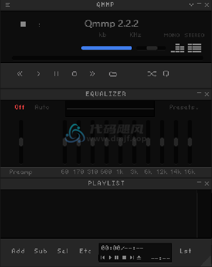 图片[1]-Qmmp(开源音乐播放器) v2.2.2 便携版-代码飓风