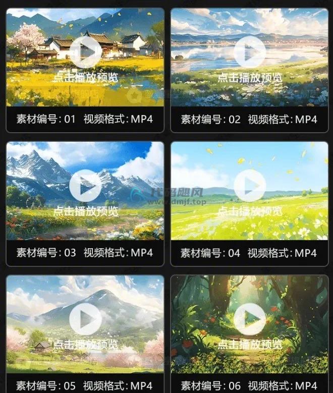 图片[2]-某宝售价16.8元！60款卡通场景视频素材合集，MP4格式1080P高清画质，短视频素材-代码飓风