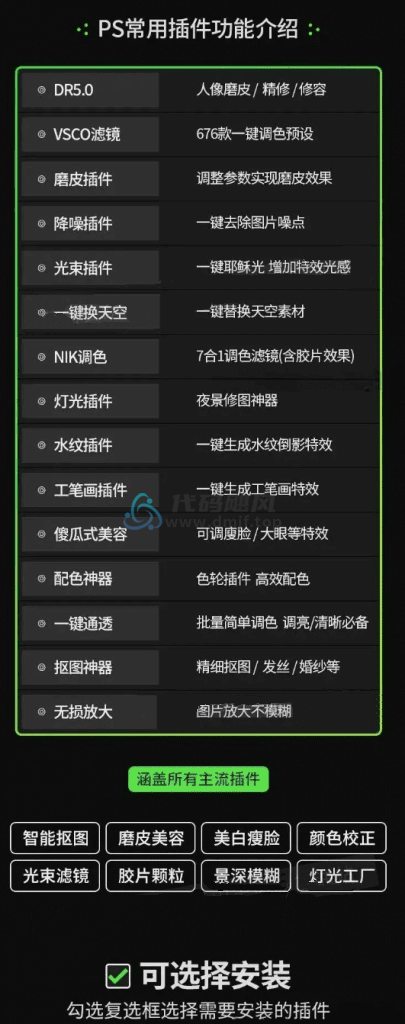 图片[2]-PS速看！2024超全PS插件合集8.0终于来了，免注册码，一键安装免费用-代码飓风