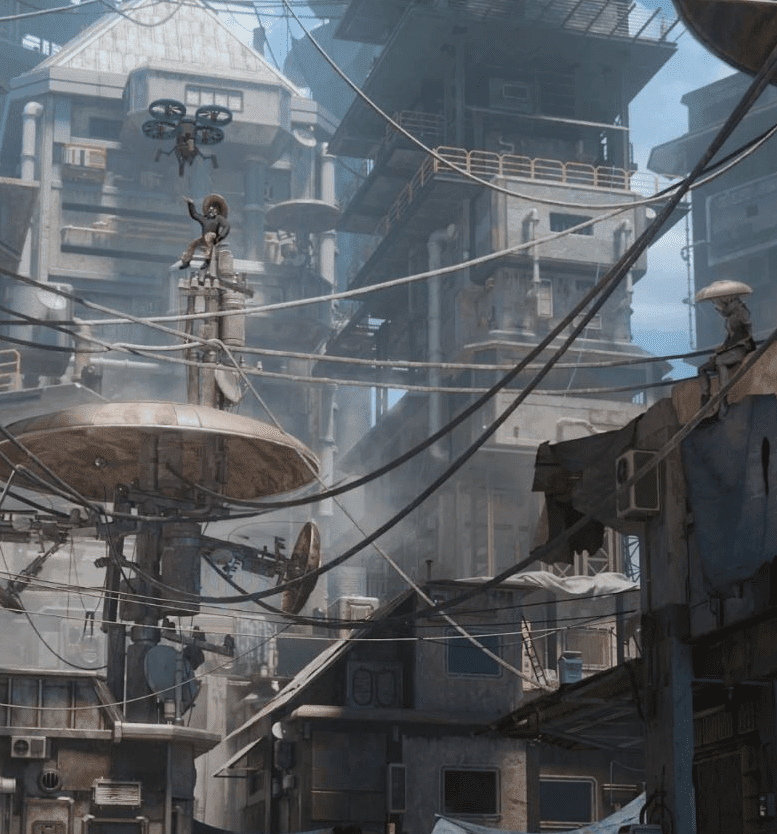 图片[3]-末世贫民区3D模型！破旧楼房建筑街道公共设施 KitBash3D – Future Slums 2 （FBX/Unreal格式）-代码飓风