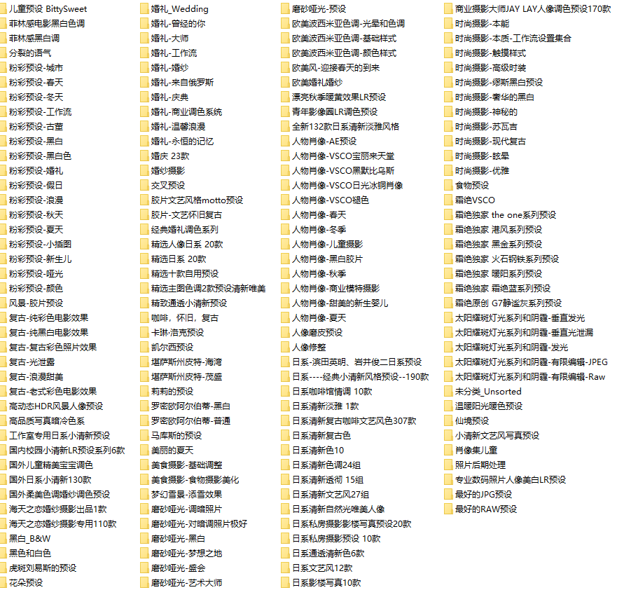 图片[2]-16000 款精选调色预设合集！调色素材包，后期必备~-代码飓风