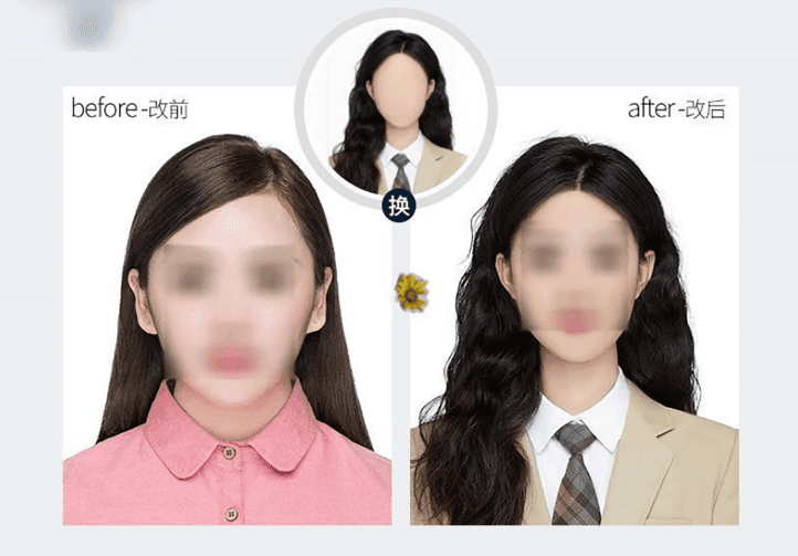 图片[3]-证件照素材！女装学院风，网红大学生海马体免扣证件照模板-代码飓风