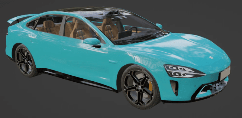 图片[2]-《小米su7》3D模型素材！雷军顶流汽车模型，含blend和3dmax格式-代码飓风