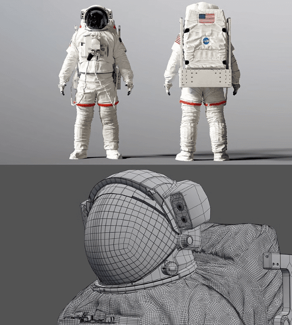图片[4]-高精度宇航员太空服3D模型！人物太空角色服装MAX FBX OBJ Blend格式-代码飓风