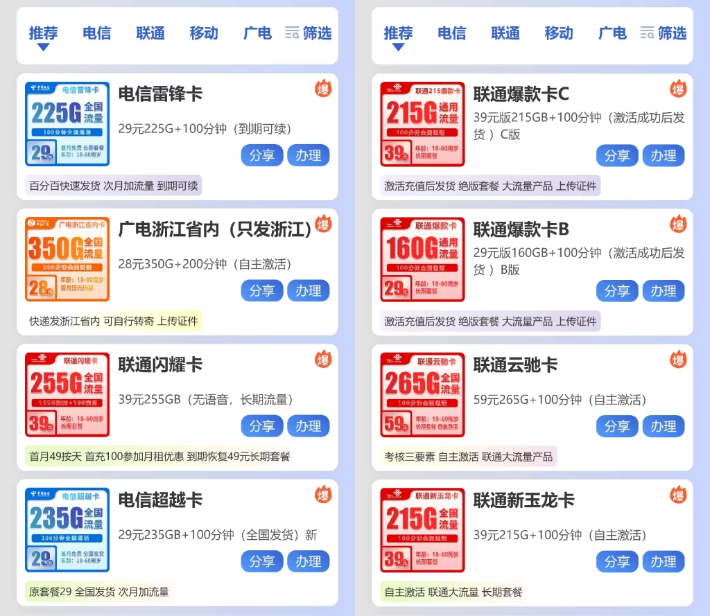 图片[1]-【28元350G全国流量】2025大流量选购指南！超大流量卡，绝版套餐、神秘卡持续更新！-代码飓风