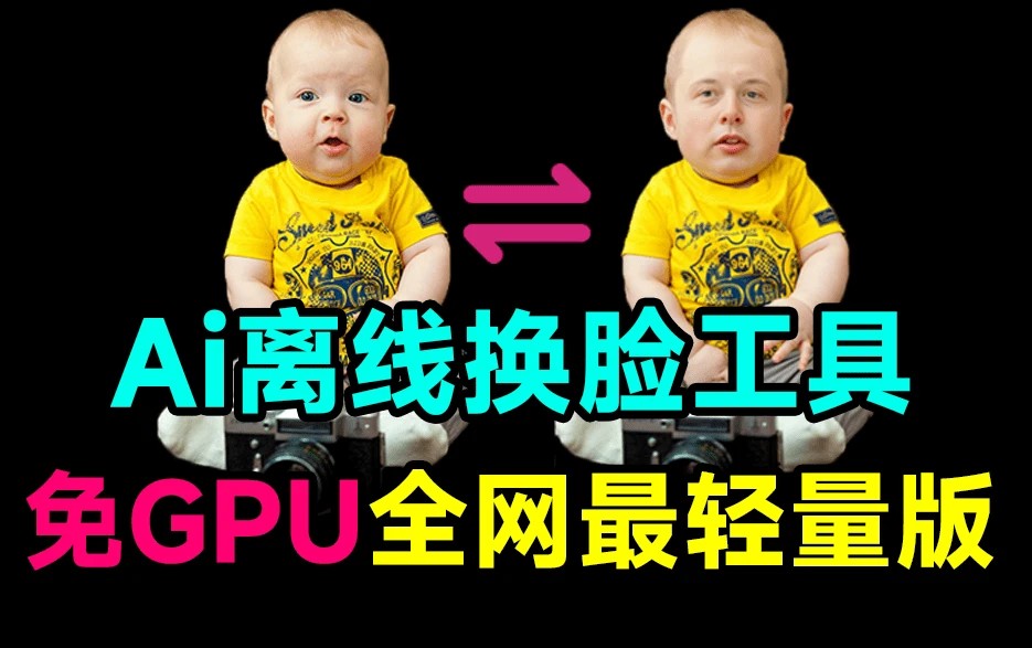 本地Ai离线换脸工具，轻量版一键AI换脸、发型、穿搭工具，支持win和mac系统-代码飓风